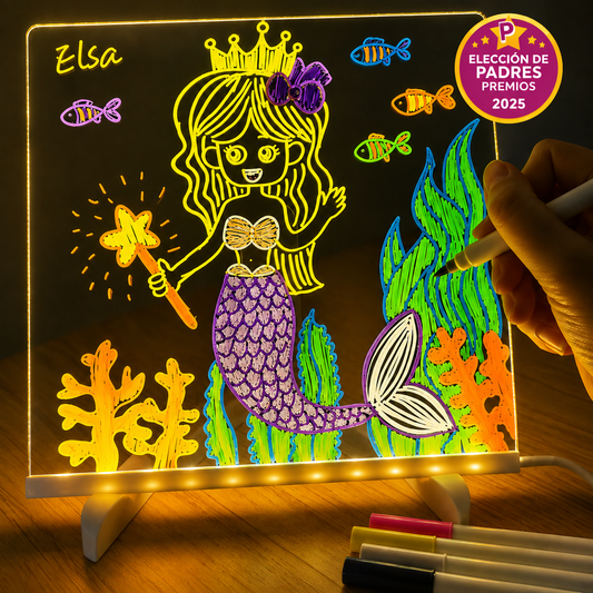 Pizarra Lumina™ – Pizarra de dibujo con luz LED