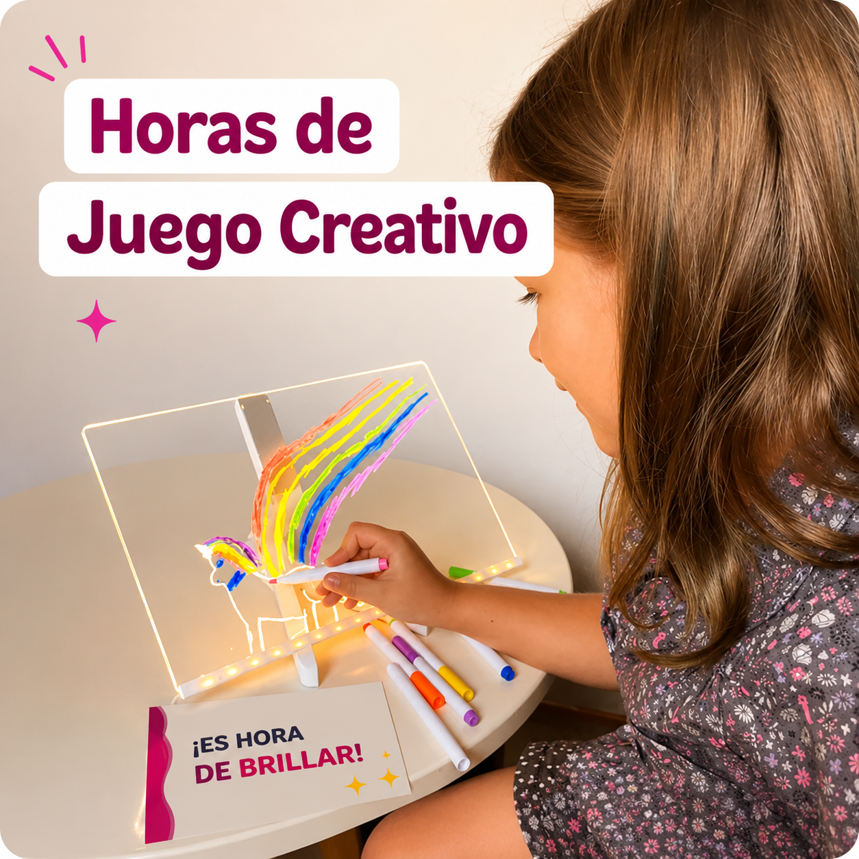 Pizarra Lumina™ – Pizarra de dibujo con luz LED