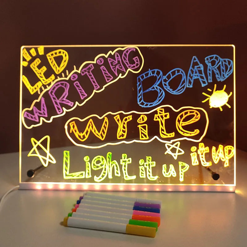 Illuminated Acrylic Glow Board & Nightlight